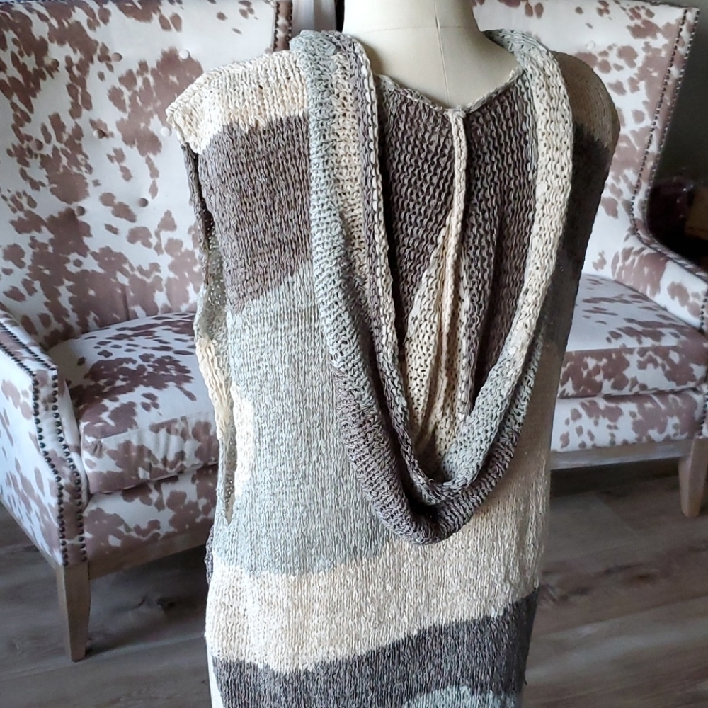 NWT H&M Divided Camo Hi-Lo Sweater Vest - Picture 3 of 11